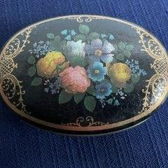 BLI4589 ovaal blik mey bloemen