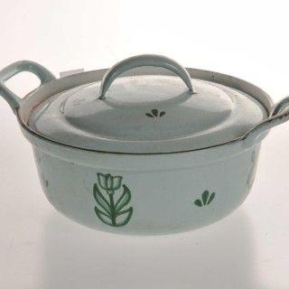 KEU64 vintage gietijzeren stoofpan